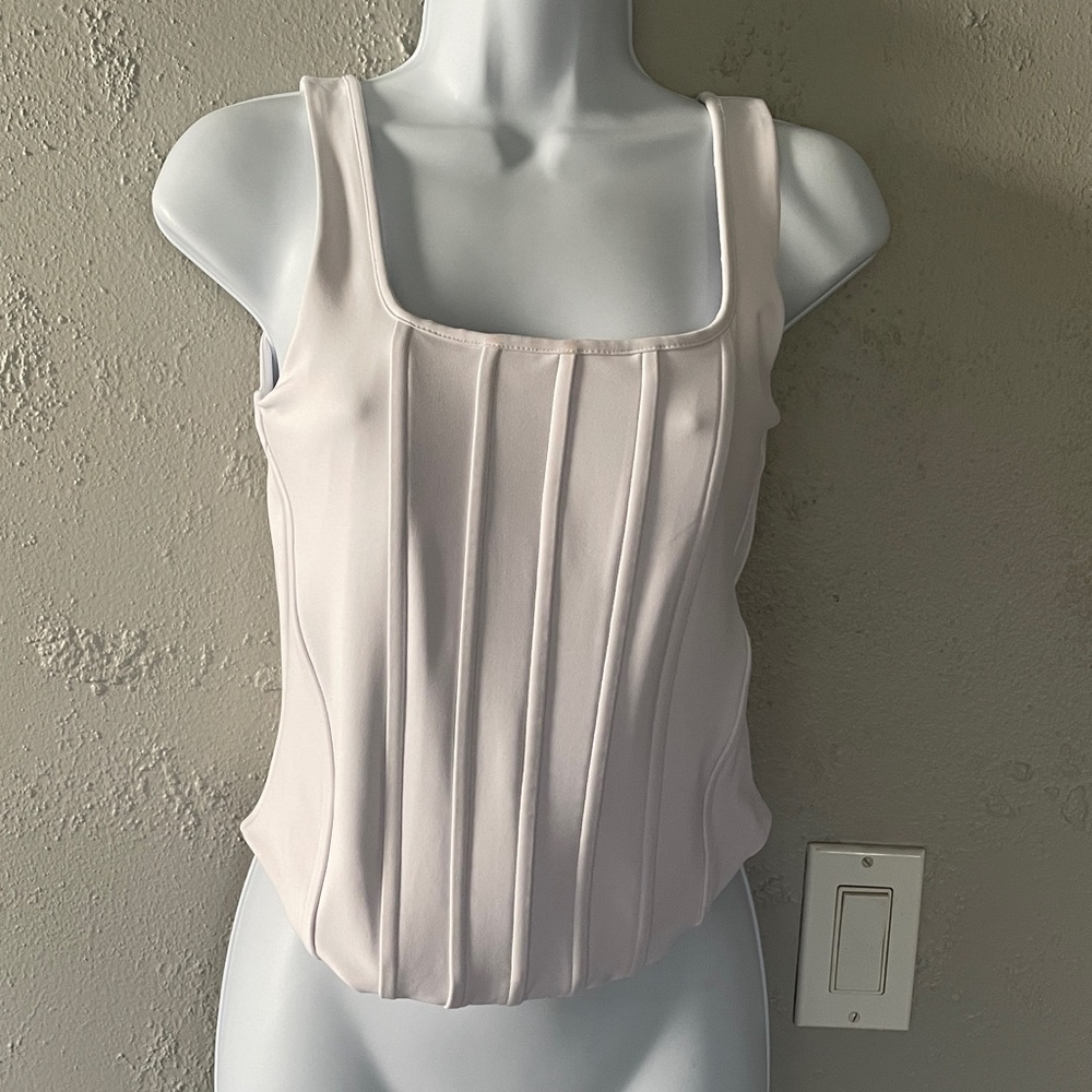Express White Body Contour Top
